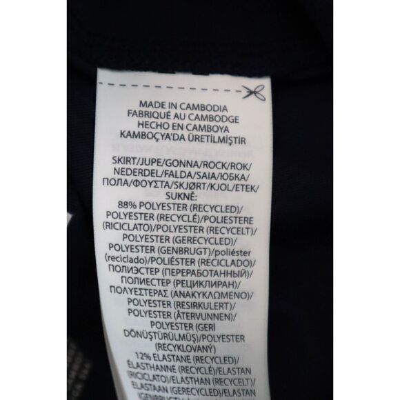 RLX Ralph Lauren Women Sz M Navy Pickleball Tennis Golf Pleated Back Skort - Picture 9 of 11